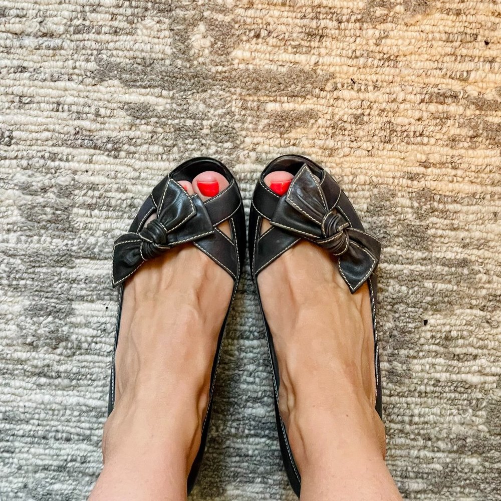 Balenciaga Vintage Heels Dark Blue Sz 37 / 7 US